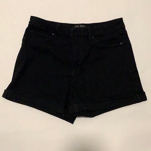 Black Jean Shorts